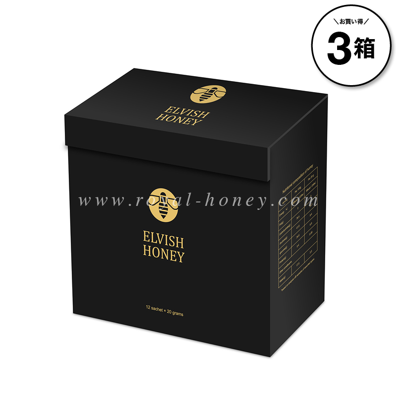 エルヴィッシュハニー 3箱36袋